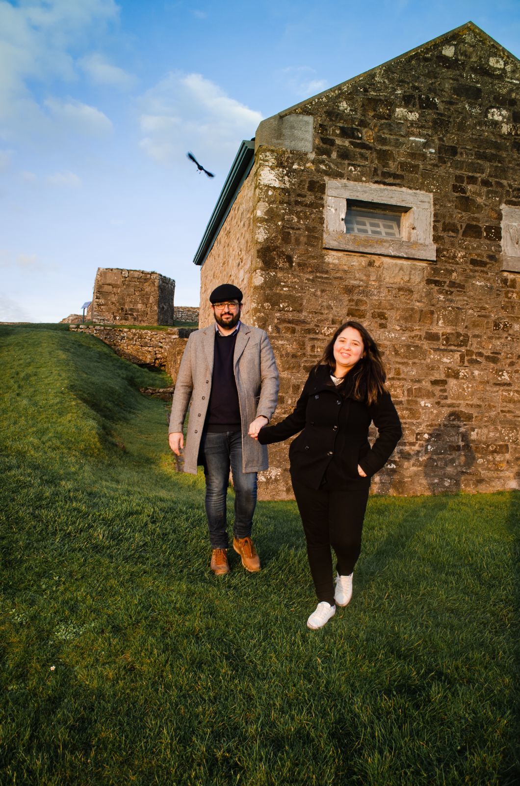 Foto A family walk in Charles Fort in Kinsale. Foto A family walk in Charles Fort in Kinsale. - Imagem 19